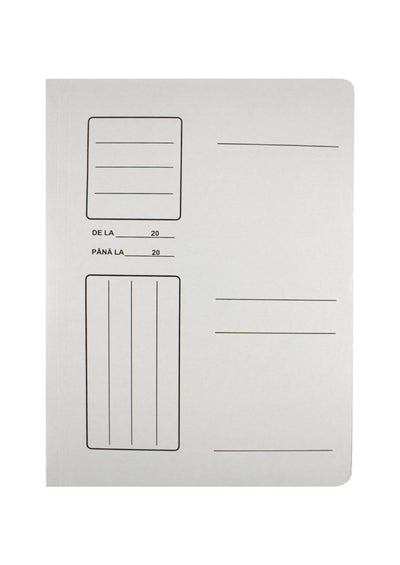 Dosar Sina Carton Alb, 230Gr/Mp Evoffice