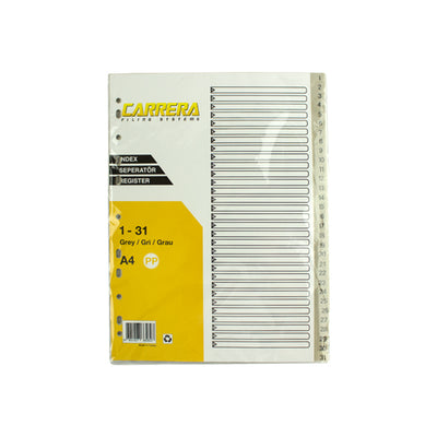 Index Plastic 1-31 Evoffice