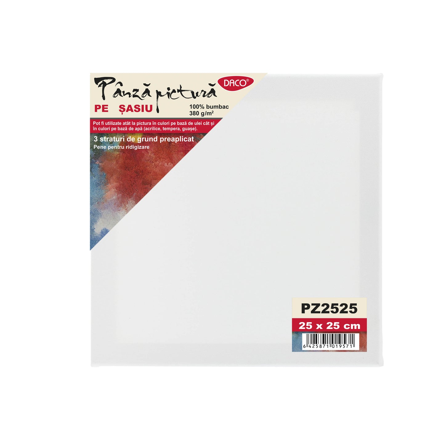 Panza Pictura Pe Sasiu 25X25Cm Daco Pz2525