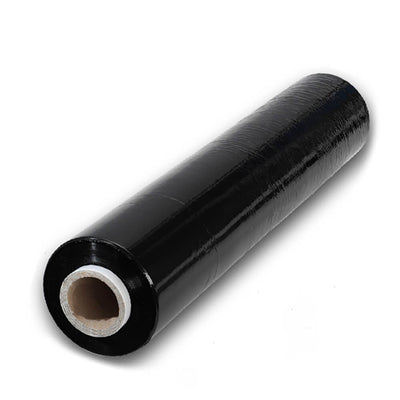 Folie Stretch Neagra Impachetare 23 Microni, 50 Cm*120 M