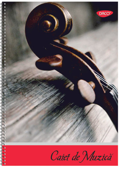 Caiet Muzica A4 24 File Spira Daco Ct301