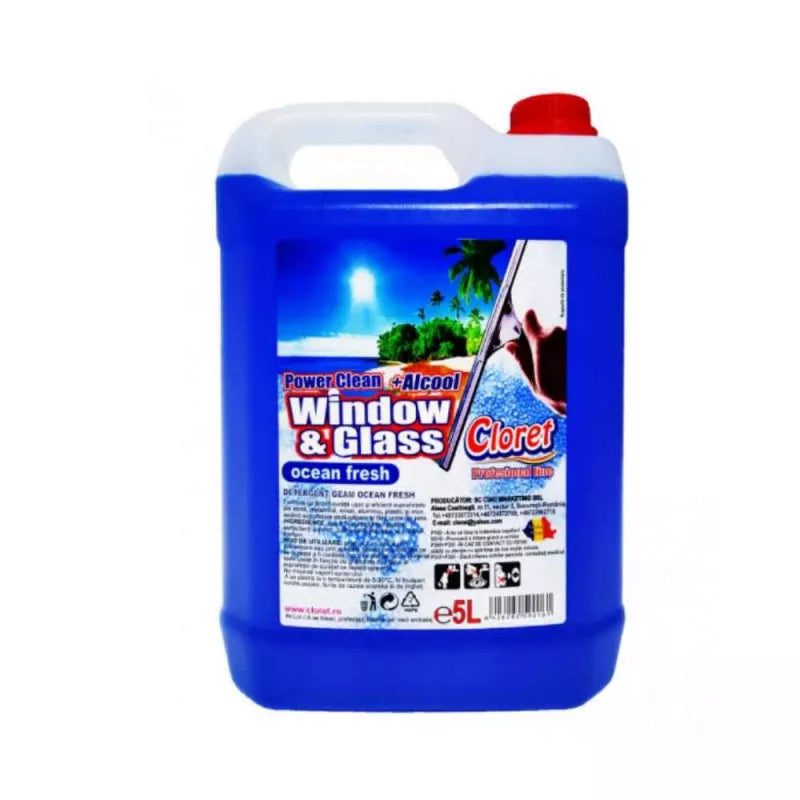 Solutie Curatat Geamuri Cloret Rezerva 5L - Ocean Fresh