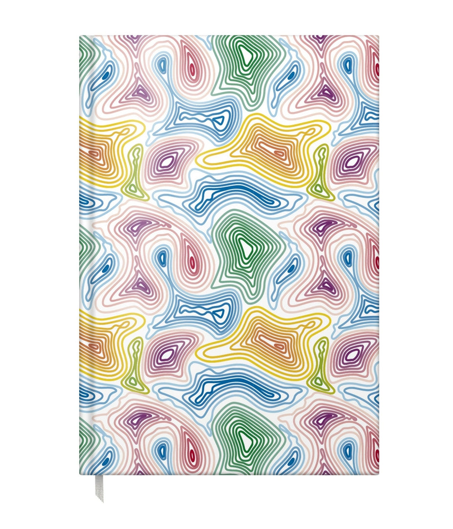 Agenda A5 Nedatata Colorful Waves