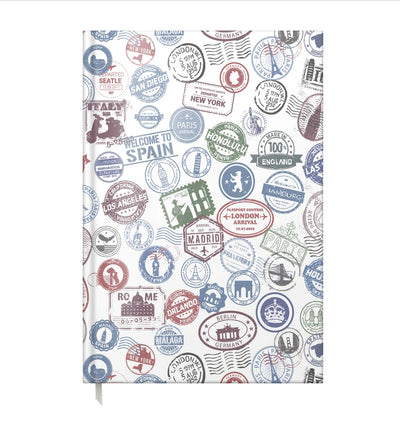 Agenda A5 Nedatata Travel Stamps
