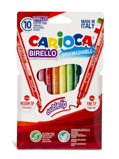Carioca 10 Culori Cu 2 Capete Birello 41438