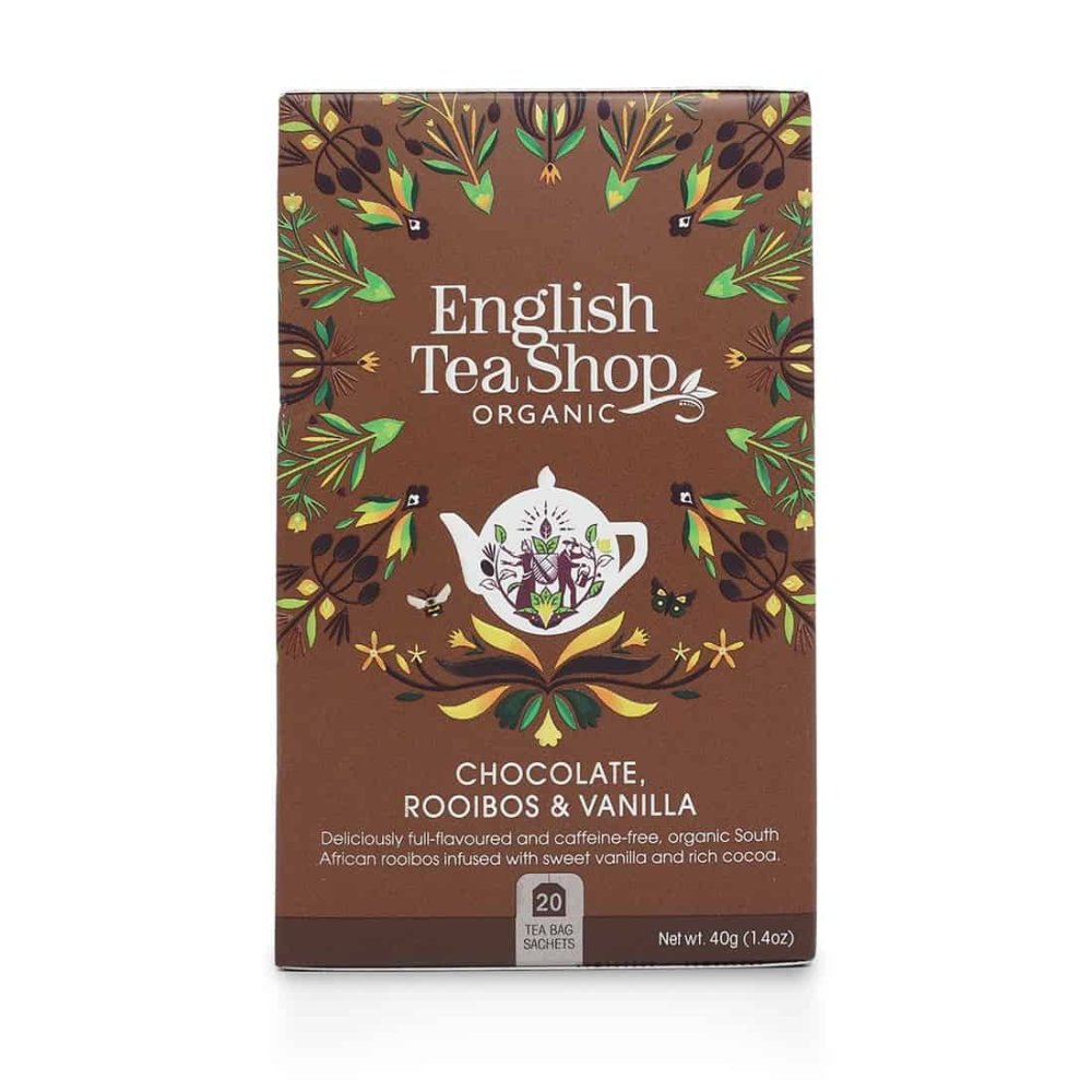 English Tea Shop Rooibos cu ciocolata si vanilie 20x2g