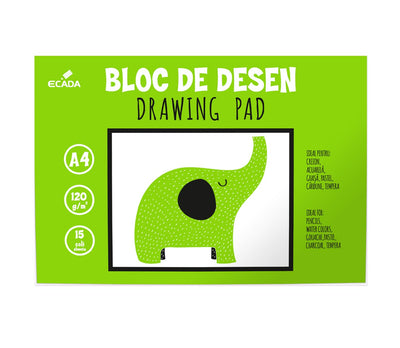 Bloc Desen A4 Ecada 25401