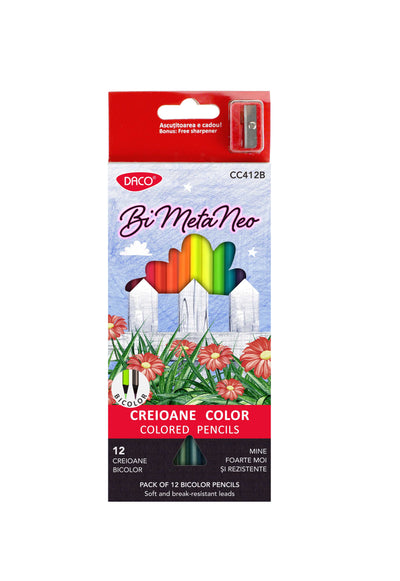 Creion Color 12 Bicolor Bi Meta Neo Daco Cc412B