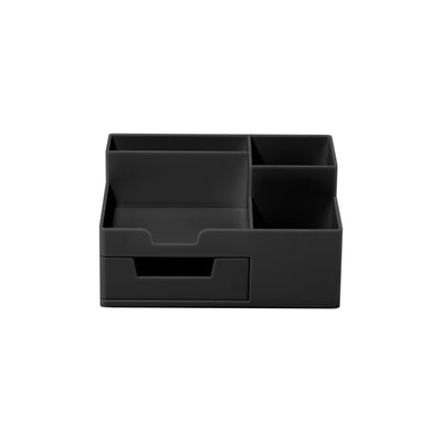 Suport Birou 5 Compartimente Plastic Negru Ecada 95105N