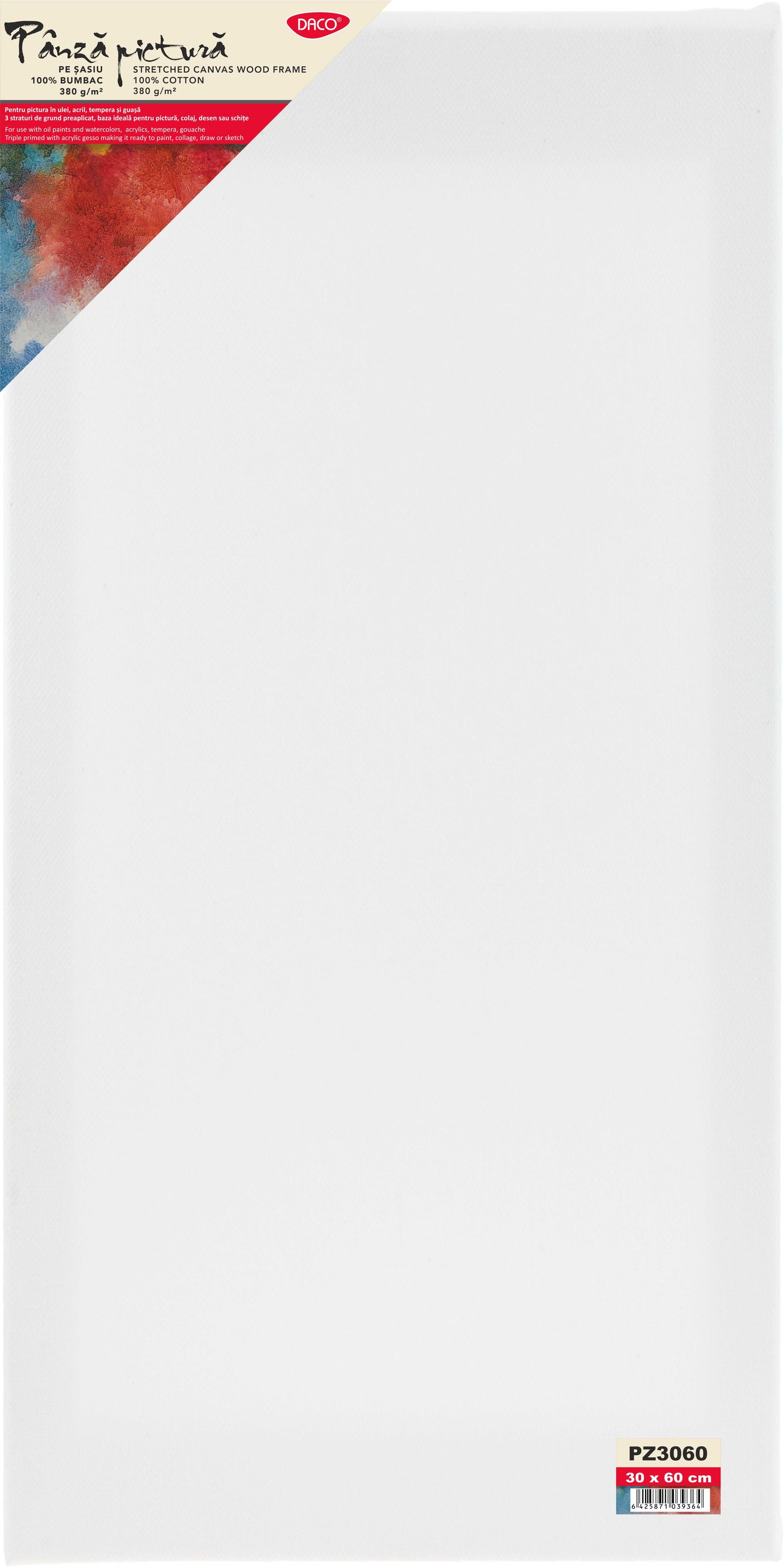 Panza Pictura Pe Sasiu 30X60Cm Daco Pz3060