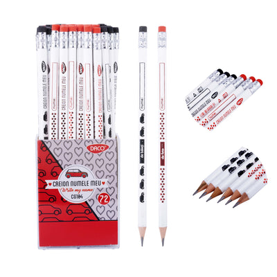 Creion Negru Cu Radiera Numele Meu Daco Cg104