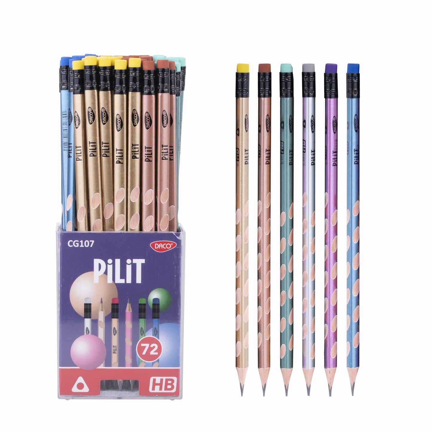 Creion Negru Cu Radiera Pilit Daco Cg107