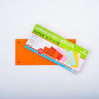 Separator Carton 10.5X24Cm 160G Set 100 Portocaliu Ecada 41003P