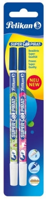 Pic Corector Cu Rescriere Super Pirat, Varf F, 2 Buc/Blister Pelikan