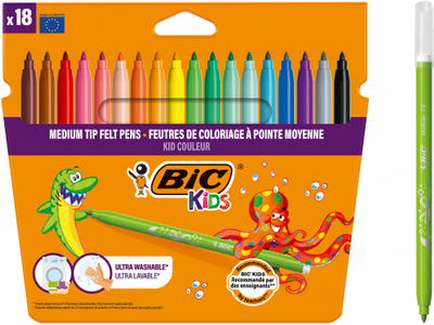 Carioci Ultralavabile Kid Couleur 18 Buc/Set Bic