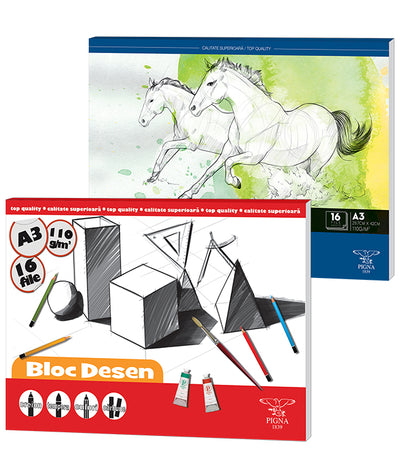 Bloc Desen A3 110G 16 Coli Pigna