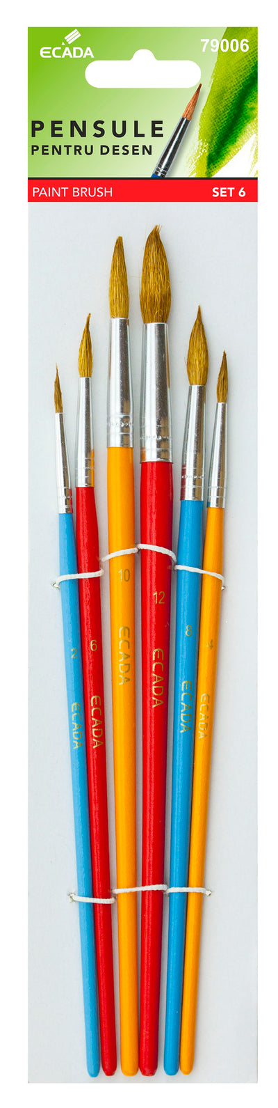 Pensula Set 6 Ecada 79006