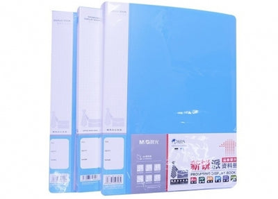 Mapa De Prezentare A4, Pp, 0,75Mm, Albastru, 40 Compartimente M&G