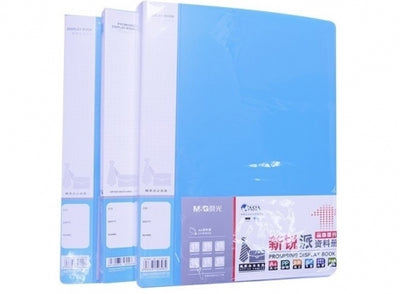 Mapa De Prezentare A4, Pp, 0,75Mm, Albastru, 30 Compartimente M&G