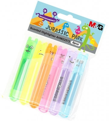 Evidentiator Mini Parfumat, Jurassic Park, Set De 6 Culori, M&G