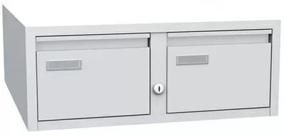 Clasificator metalic individual cu doua randuri A5, 2 sertare, gri