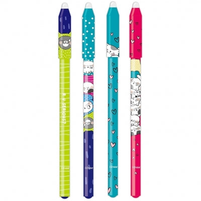 Roller Gel Cu Rescriere, 0.5 Mm, Albastru Cristal, So Many Cats, M&G