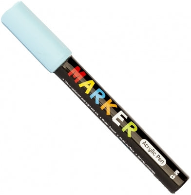 Marker Cu Vopsea Acrilica, Varf Rotund, 2Mm, Bluemarin, M&G