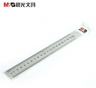 Rigla Din Aliaj De Aluminiu 20 Cm, Gradatii Cm Si Inch, M&G