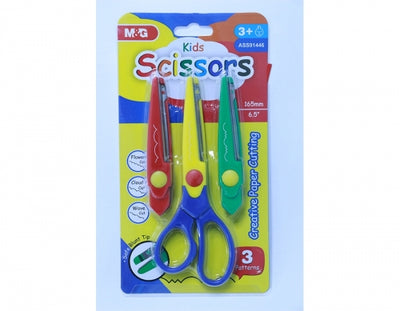 Foarfeca Creativa Pentru Copii, 165 Mm, Cu 3 Modele De Lame Interschimbabile, M&G