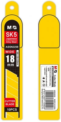 Lame De Rezerva Cutter Utilitar, 18Mm, 8 Sectiuni, 10 Buc/Set, M&G