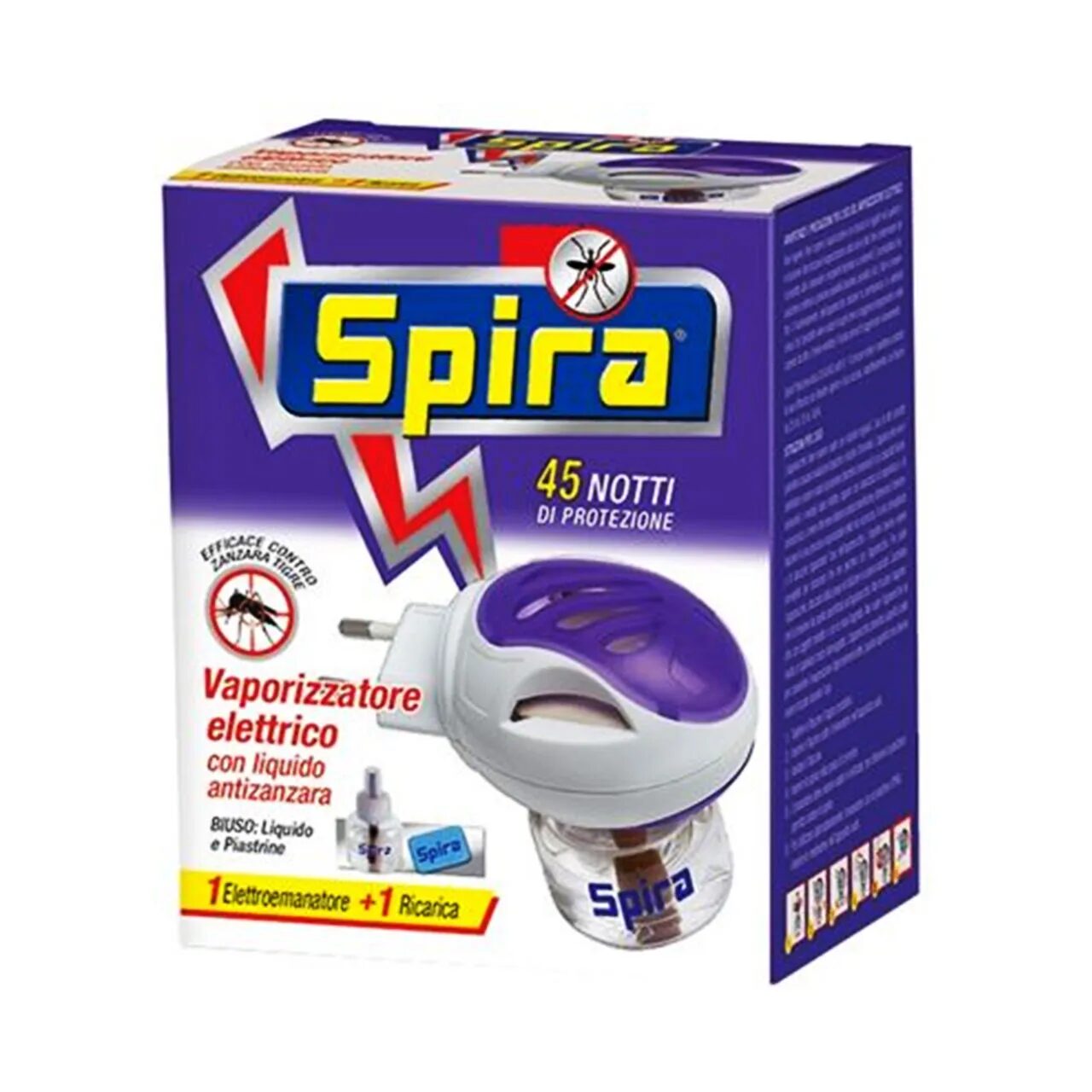 Aparat electric lichid antitatari cu rezerva Spira