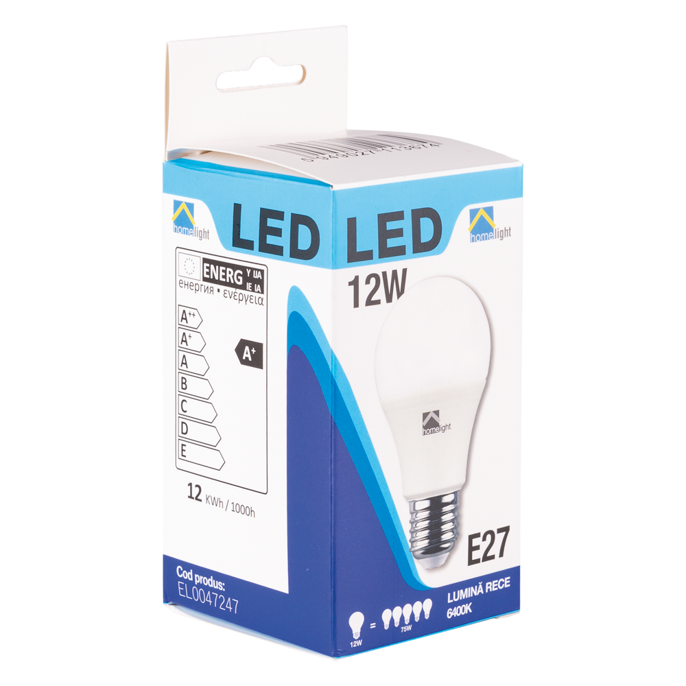 Bec Led 12W E27 6400K, Homelight