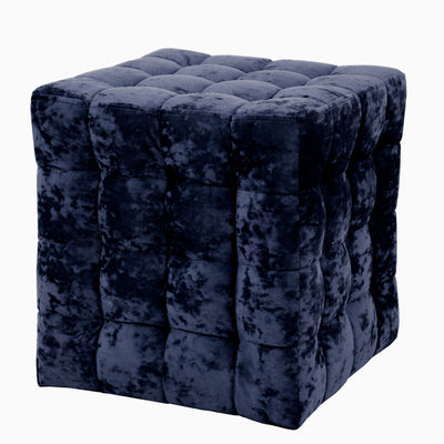 Taburet Bump - Stofa Albastru - E29