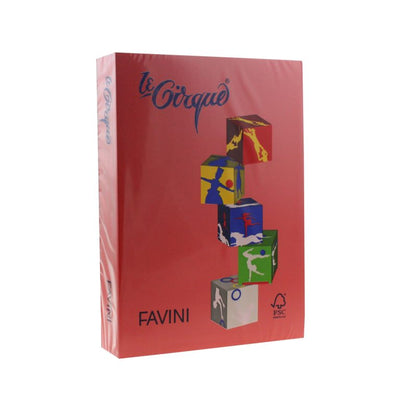 Carton Color 160G/Mp A4 209 Rosu Favini