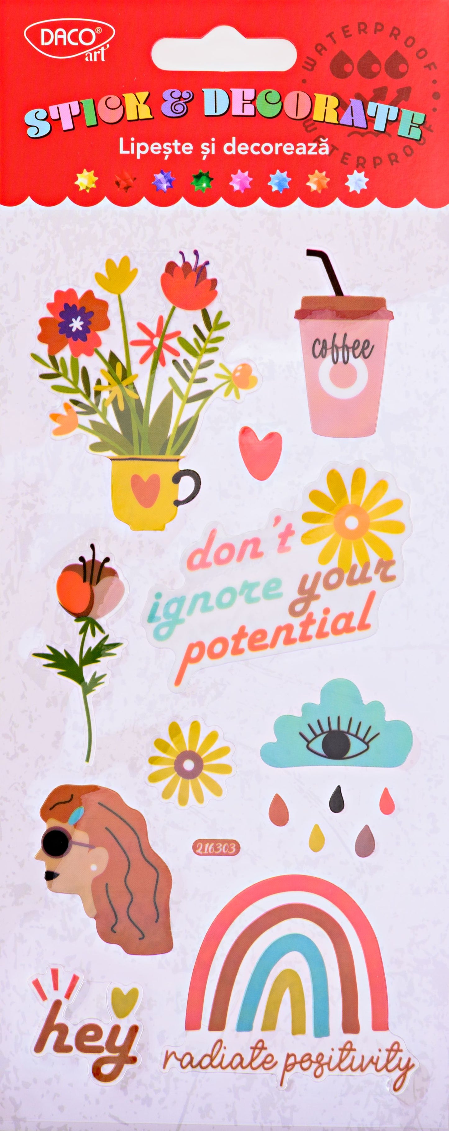 Abtibild - Ab165 Positivity Lipeste Si Decoreaza Daco