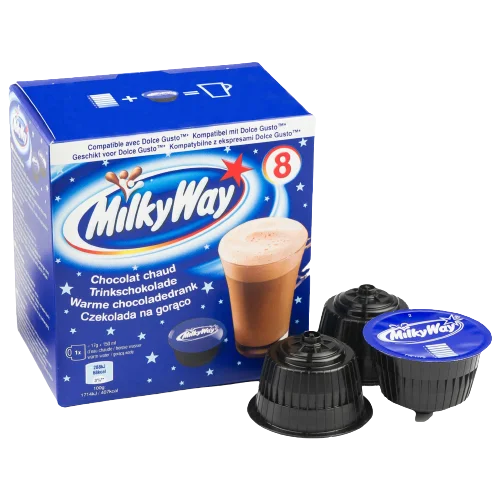 Milky Way Ciocolata Calda, Compatibil Nescafe Dolce Gusto 8 Capsule