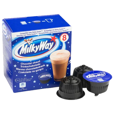 Milky Way Ciocolata Calda, Compatibil Nescafe Dolce Gusto 8 Capsule