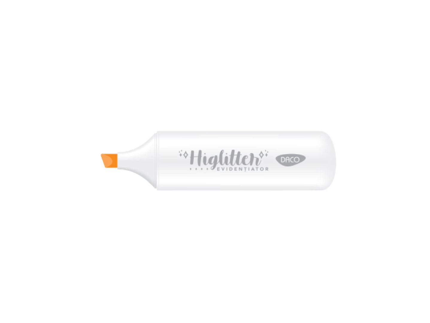 MARKER EVIDENTIATOR GLITTER DACO PORTOCALIU MK404P