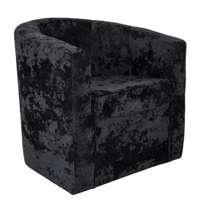 Fotoliu Olga Catifea - Negru E01