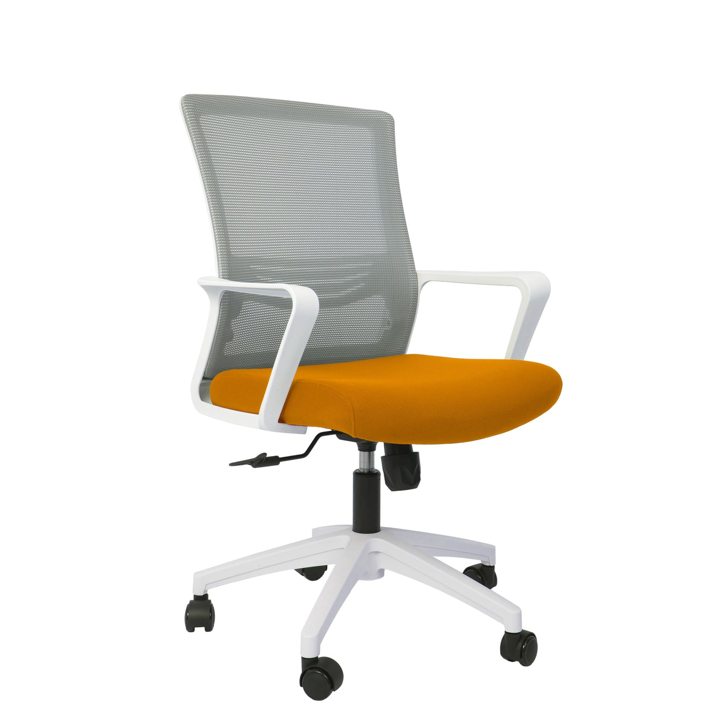 Scaun De Birou Mesh Paris A - Gri Deschis/Portocaliu