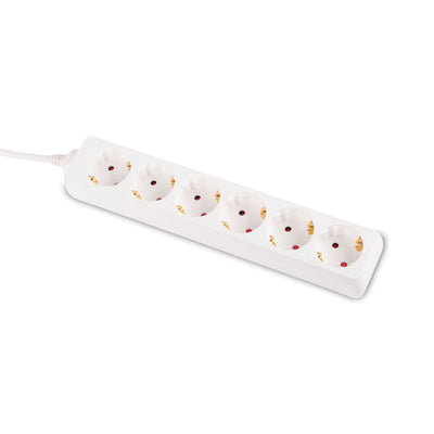 Prelungitor 3m 6 prize, alb, Inlet