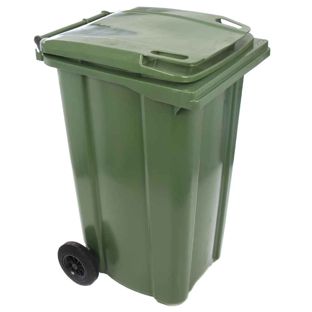 Pubela gunoi plastic cu capac si roti 240l