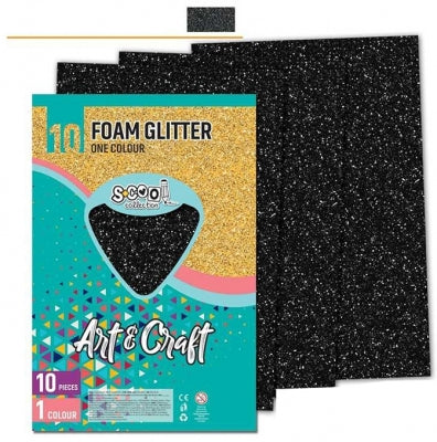 Hartie Buretata Gri Cu Sclipici 10 Buc/Set S-Cool