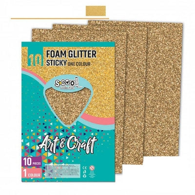 Hartie Buretata Adeziva Cu Slipici Auriu Inchis 10 Buc/Set S-Cool