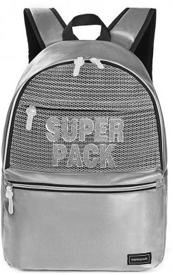 Ghiozdan Argintiu 45 Cm Superpack S-Cool