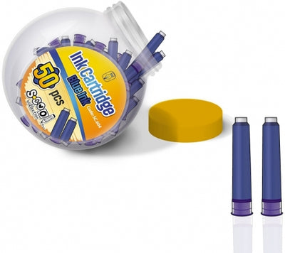 Patroane Mici, Cerneala Albastra, Borcan, 50 Buc/Set S-Cool