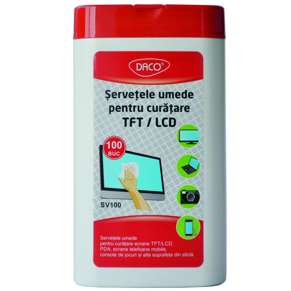 Servetele Sv100 Pentru Curatare Tft/Lcd Daco