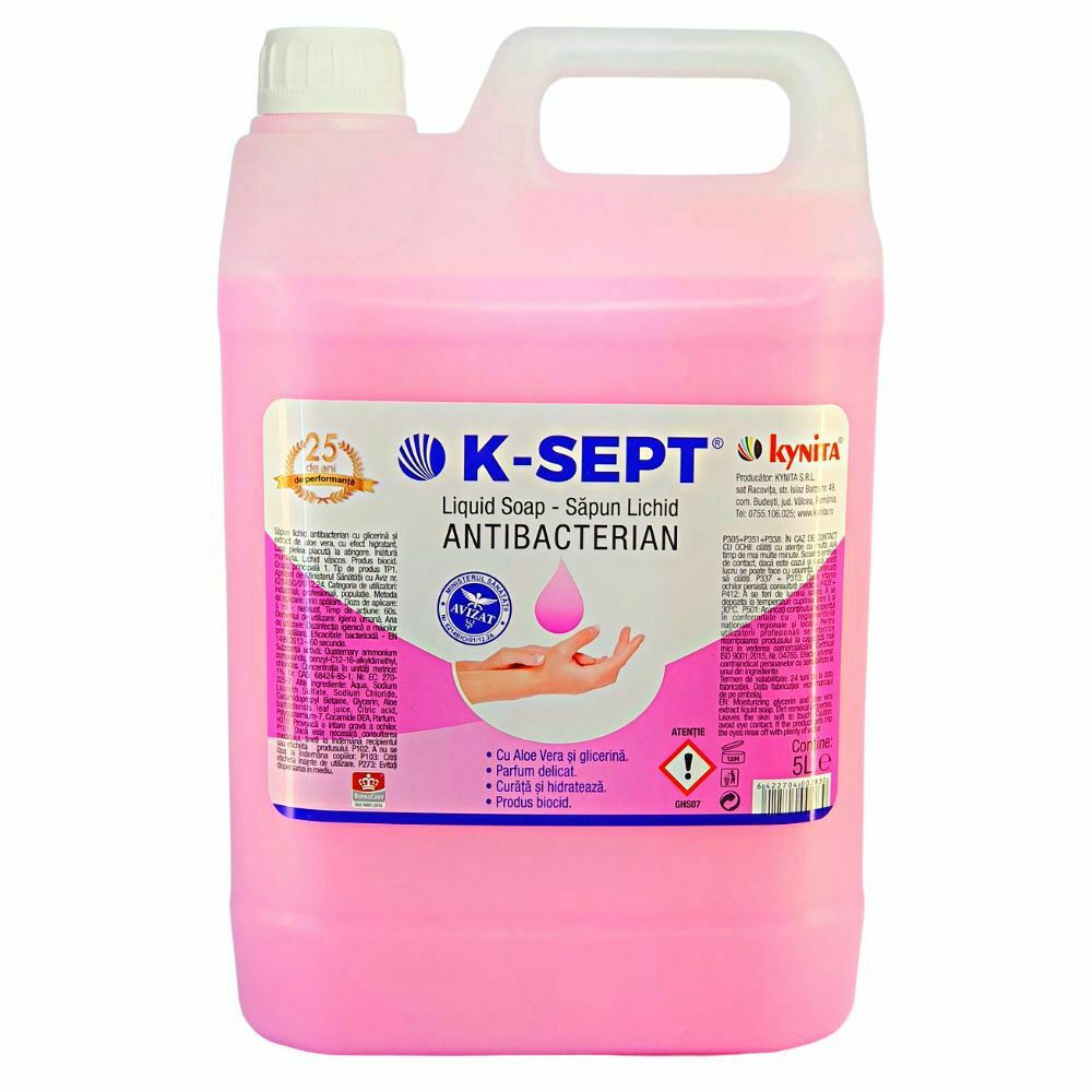 Sapun Lichid Antibacterian K-Sept Rezerva 5L