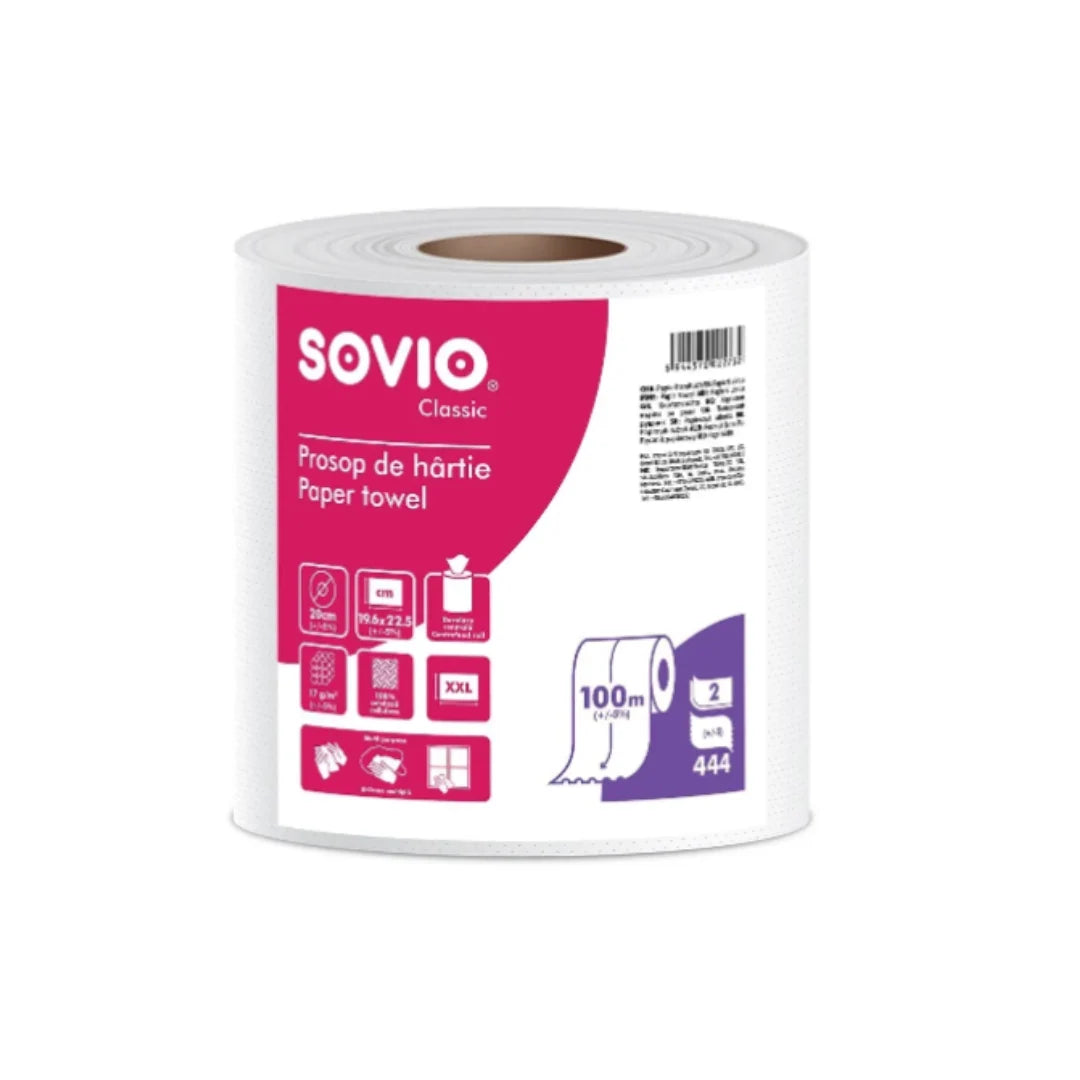 Prosop monorola Sovio din hartie alba 100 m, 444 foi