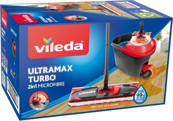 Set curatenie galeata cu pedala si mop plat Vileda
